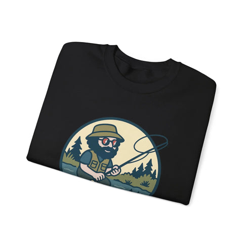 Grateful Dead - Fly Fishin' Jerry | Life is dead. Crewneck Sweatshirt - StealieShop